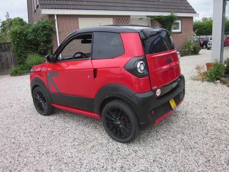 Elektrische minicar met grote actieradius