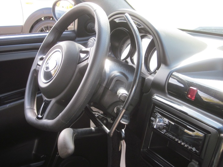 Handbediening bedrijfsrem en segmentgas