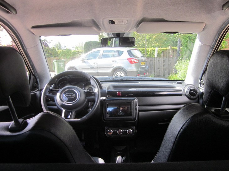 interieur in de Microcar